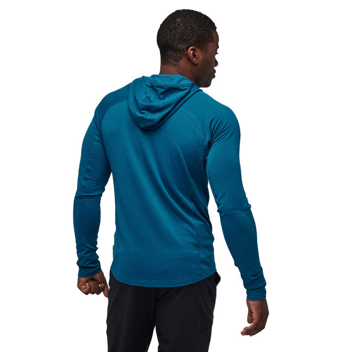 Black Diamond M Coefficient Lt Hybrid Hoody Kingfisher-Black Herr - Huvtröjor