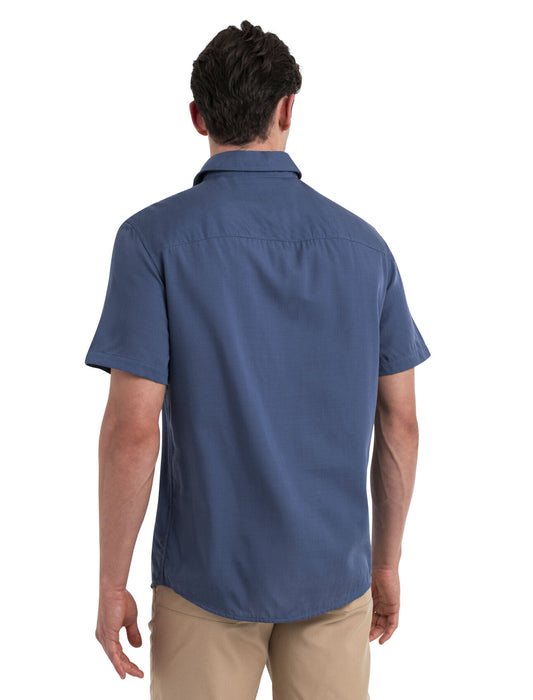 Icebreaker Merino Steveston Short Sleeve Shirt Dawn Herr - T-shirts & Linnen