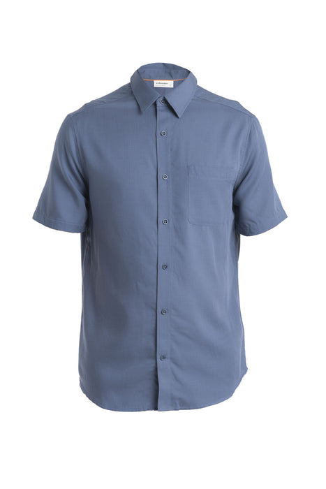 Icebreaker Merino Steveston Short Sleeve Shirt Dawn Herr - T-shirts & Linnen