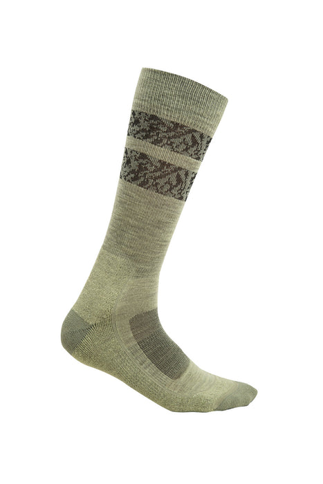 Icebreaker Merino Hike+ Light Crew Socks Natural Summit Glazen/Lichen/Black Dam - Strumpor Dam