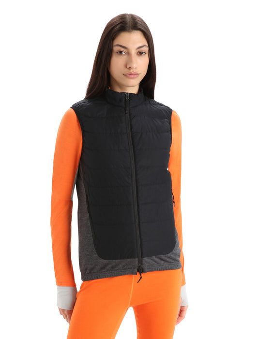 Icebreaker MerinoLoft™ Vest  Black/Jet Heather Dam - Jackor Dam