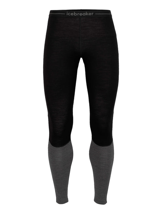 Icebreaker 200 ZoneKnit™ Merino Thermal Leggings  Black/Jet Heather Herr - Underställ