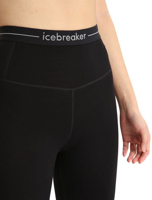 Icebreaker Merino 260 Tech High Rise Thermal Leggings  Black Dam - Underställ Dam