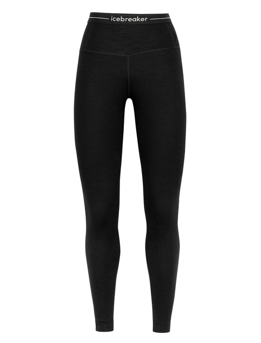 Icebreaker Merino 260 Tech High Rise Thermal Leggings  Black Dam - Underställ Dam