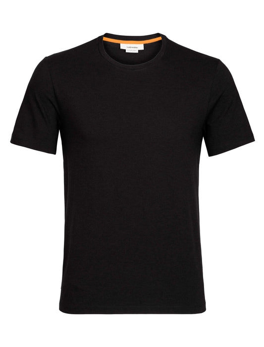 Icebreaker Merino Blend Central T-Shirt Black Herr - T-shirts & Linnen