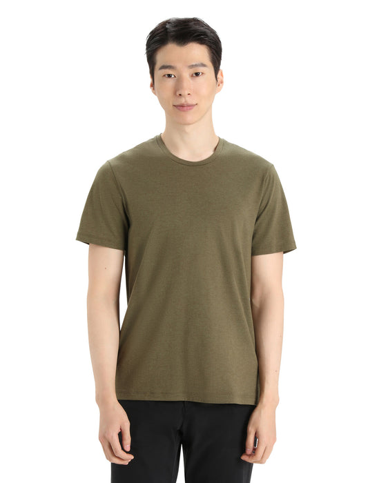 Icebreaker Merino Blend Central T-Shirt Loden Herr - T-shirts & Linnen