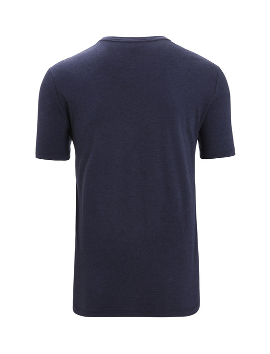 Icebreaker Merino Blend Central T-Shirt Midnight Navy Herr - T-shirts & Linnen