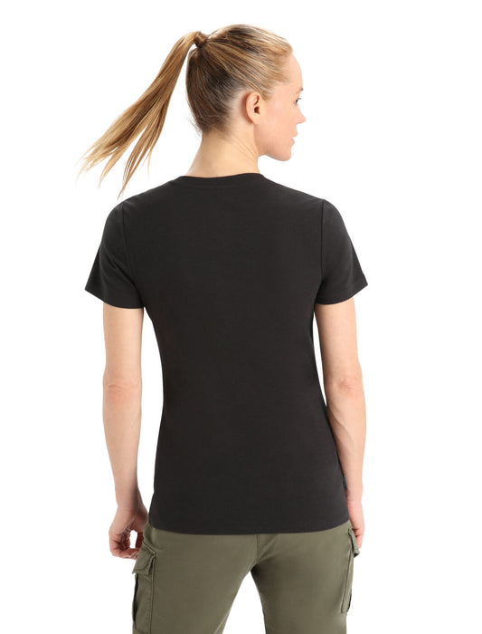 Icebreaker Merino Blend Central Classic T-Shirt  Black Dam - T-shirts & Linnen Dam