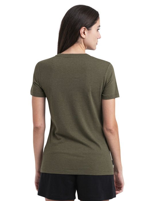 Icebreaker Merino Blend Central Classic T-Shirt  Loden Dam - T-shirts & Linnen Dam