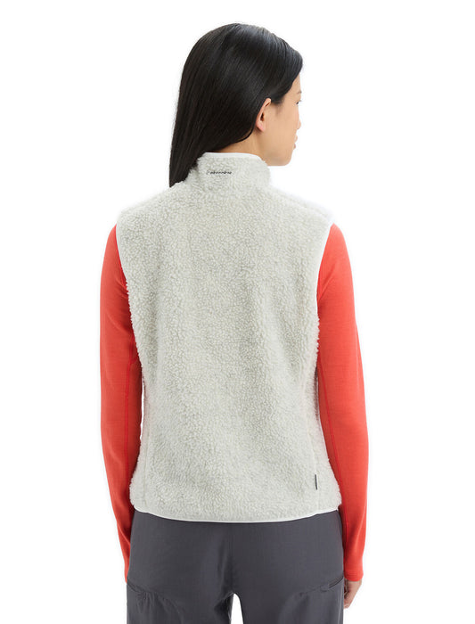 Icebreaker RealFleece™ Merino High Pile Vest  Ecru Heather Dam - Västar Dam