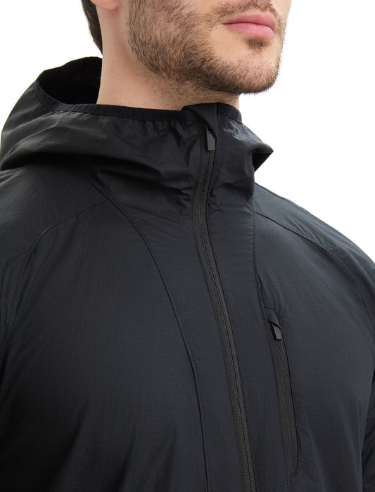 Icebreaker Shell+™ Merino Blend Cotton Windbreaker  Black Herr - Jackor