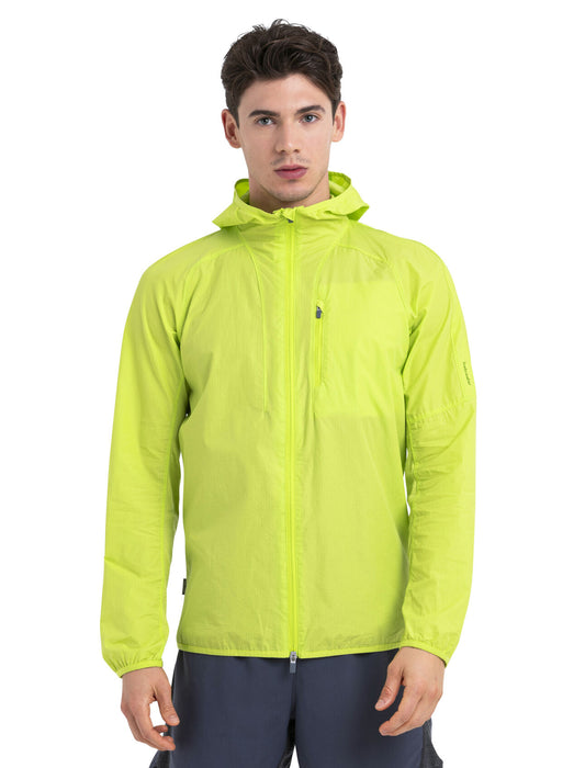 Icebreaker Shell+™ Merino Blend Cotton Windbreaker  Hyper Herr - Jackor