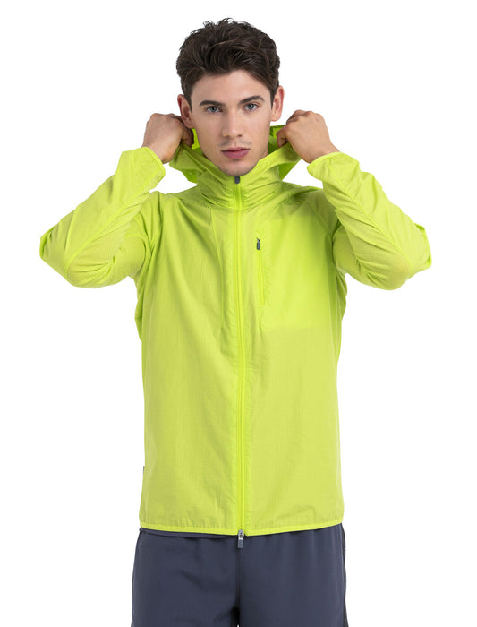 Icebreaker Shell+™ Merino Blend Cotton Windbreaker  Hyper Herr - Jackor