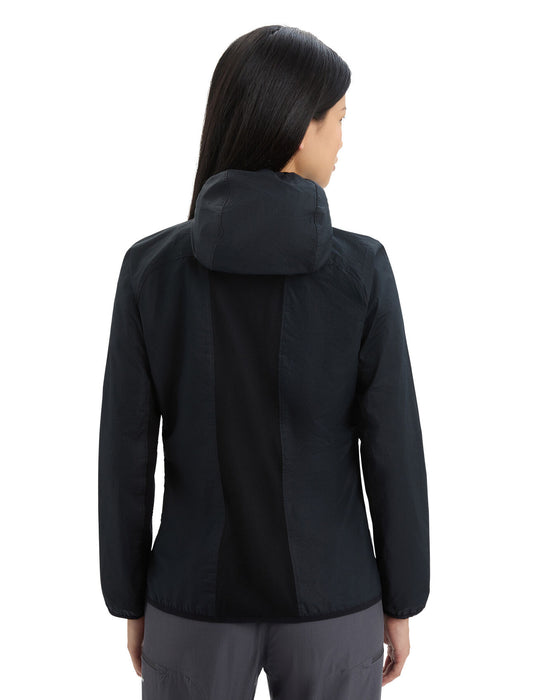 Icebreaker Shell+™ Merino Blend Cotton Windbreaker  Black Dam - Jackor Dam