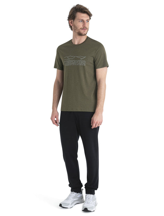 Icebreaker Merino Blend Central T-Shirt Icebreaker Story Loden Herr - T-shirts & Linnen