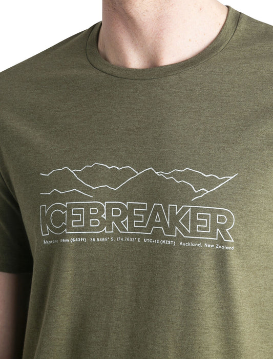 Icebreaker Merino Blend Central T-Shirt Icebreaker Story Loden Herr - T-shirts & Linnen