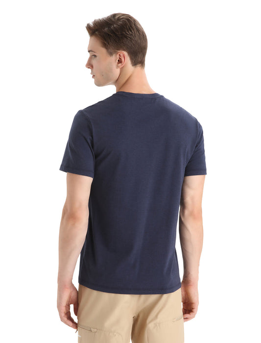 Icebreaker Merino Blend Central T-Shirt Icebreaker Story Midnight Navy Herr - T-shirts & Linnen