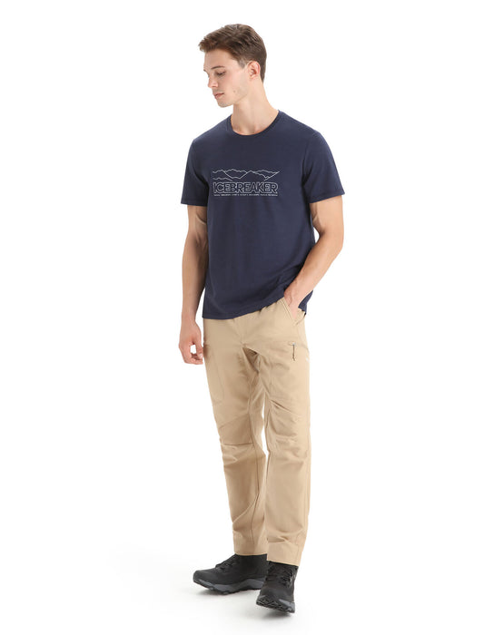 Icebreaker Merino Blend Central T-Shirt Icebreaker Story Midnight Navy Herr - T-shirts & Linnen