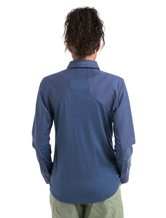 Icebreaker Merino Hike Long Sleeve Top  Dawn Dam - T-shirts & Linnen Dam