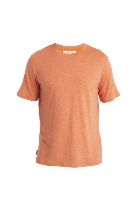 Icebreaker Merino Linen Short Sleeve T-Shirt Ember Herr - T-shirts & Linnen