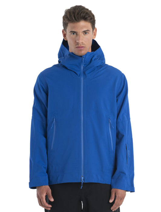 Icebreaker Shell+™ Merino Peak Hooded Jacket Lazurite Herr - Jackor