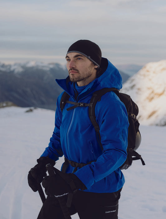 Icebreaker Shell+™ Merino Peak Hooded Jacket Lazurite Herr - Jackor