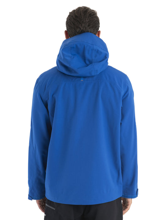 Icebreaker Shell+™ Merino Peak Hooded Jacket Lazurite Herr - Jackor