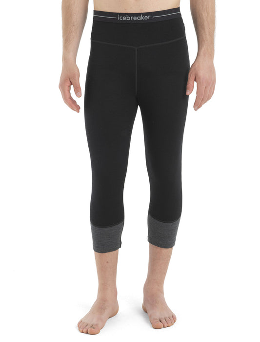 Icebreaker 200 ZoneKnit™ Merino Thermal Legless Black/Jet Heather Herr - Underställ