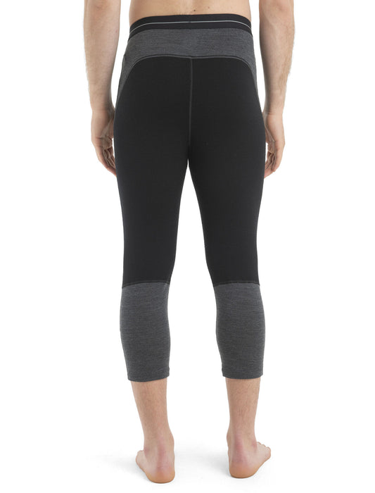 Icebreaker 200 ZoneKnit™ Merino Thermal Legless Black/Jet Heather Herr - Underställ