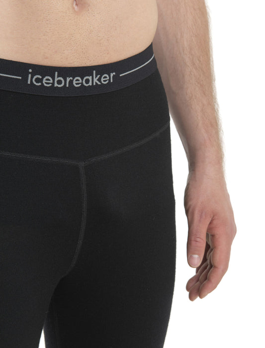 Icebreaker 200 ZoneKnit™ Merino Thermal Legless Black/Jet Heather Herr - Underställ