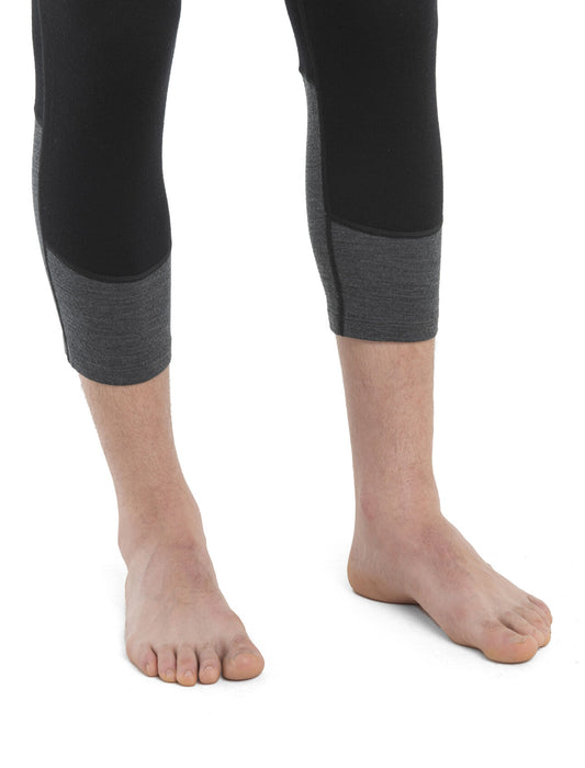 Icebreaker 200 ZoneKnit™ Merino Thermal Legless Black/Jet Heather Herr - Underställ