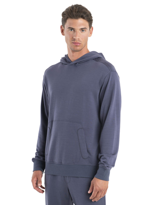 Icebreaker Merino Blend Shifter II Long Sleeve Hoodie Graphite Herr - Tröjor