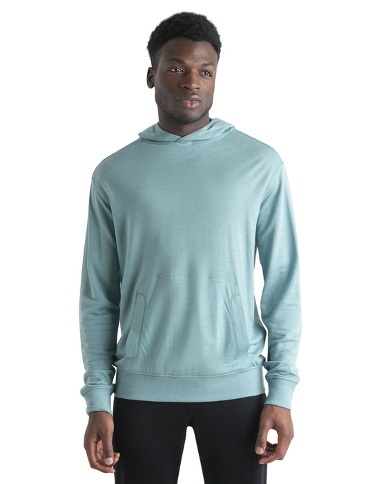 Icebreaker Merino Blend Shifter II Long Sleeve Hoodie Cloud Ray Herr - Tröjor