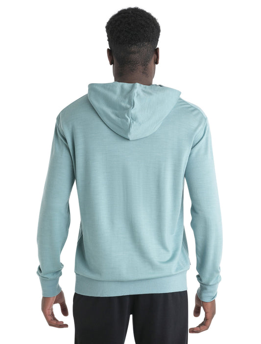 Icebreaker Merino Blend Shifter II Long Sleeve Hoodie Cloud Ray Herr - Tröjor