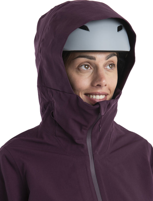 Icebreaker Shell+™ Merino Peak Hooded Jacket  Nightshade Dam - Jackor Dam