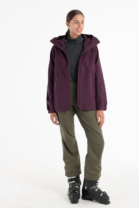 Icebreaker Shell+™ Merino Peak Hooded Jacket  Nightshade Dam - Jackor Dam