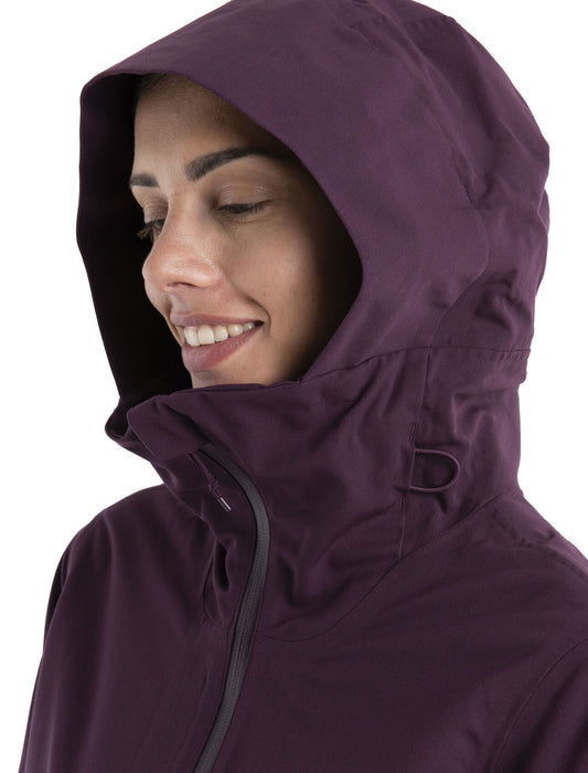 Icebreaker Shell+™ Merino Peak Hooded Jacket  Nightshade Dam - Jackor Dam