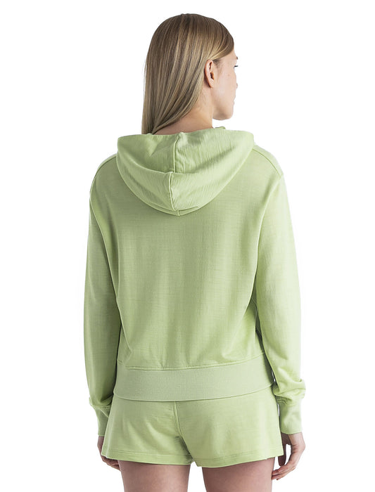 Icebreaker Merino Blend Crush II Long Sleeve Hoodie  Glazen Dam - Tröjor Dam