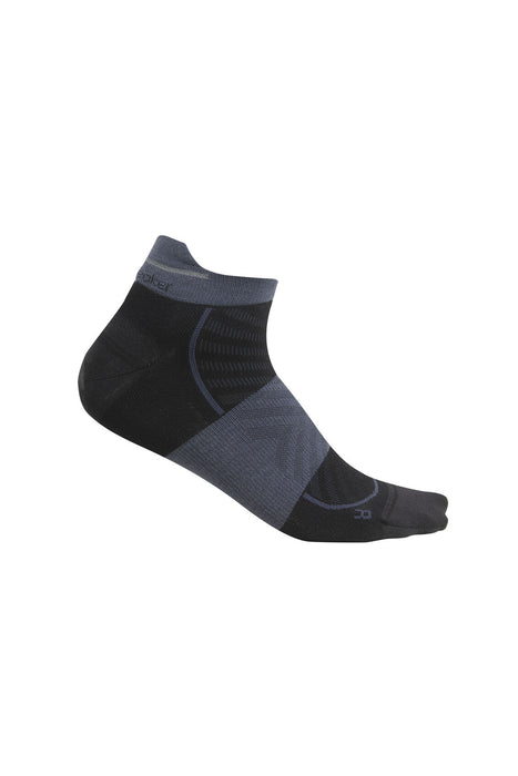 Icebreaker Merino Blend Run+ Ultralight Micro Socks Black/Graphite Herr - Strumpor