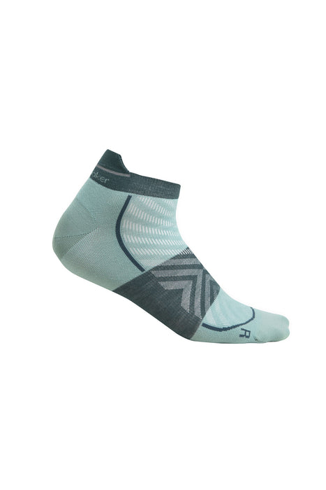 Icebreaker Merino Blend Run+ Ultralight Micro Socks Cloud Ray/Fathom Green Herr - Strumpor