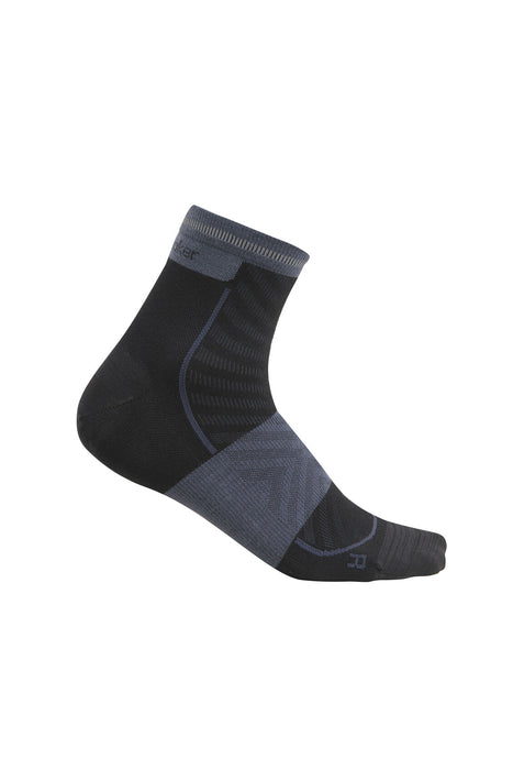 Icebreaker Merino Blend Run+ Ultralight Mini Socks Black/Graphite Herr - Strumpor