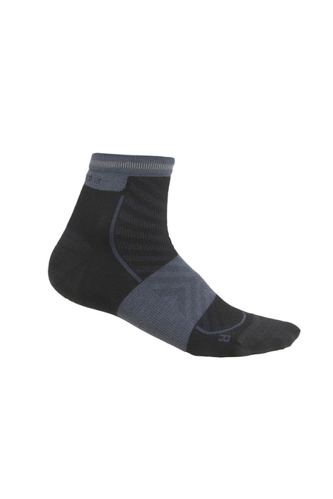 Icebreaker Merino Blend Run+ Ultralight Mini Socks  Black/Graphite Dam - Strumpor Dam