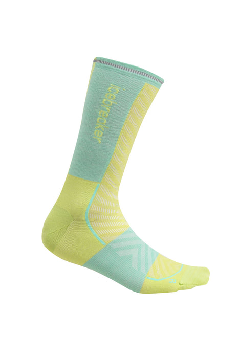 Icebreaker Merino Blend Run+ Ultralight Crew Socks Hyper/Aura Herr - Strumpor