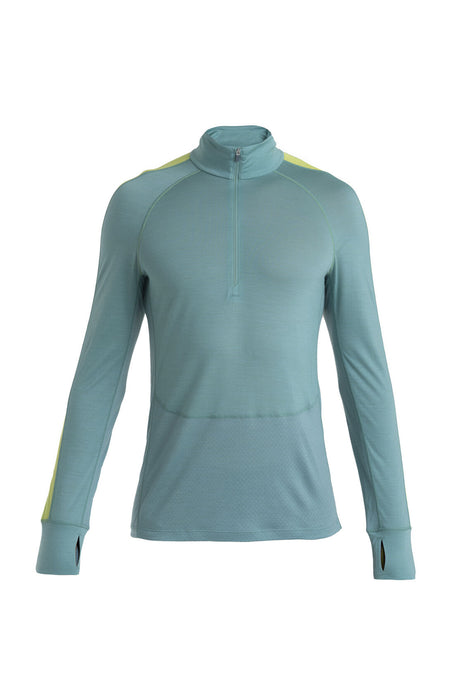 Icebreaker 125 ZoneKnit™ Merino Blend Long Sleeve Half Zip Thermal Top Cloud Ray/Hyper Herr - Underställ