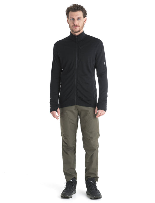 Icebreaker Merino 260 Quantum IV Long Sleeve Zip Top Black Herr - Tröjor