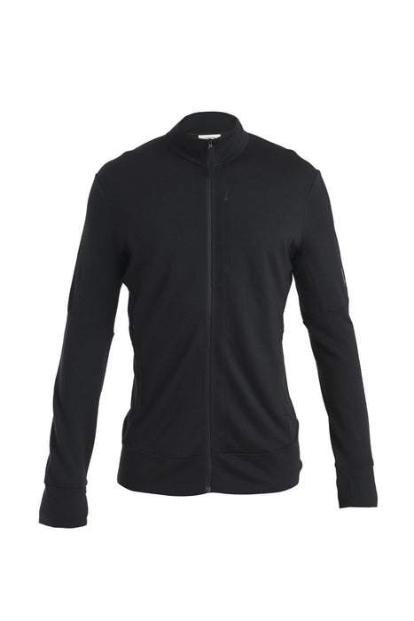 Icebreaker Merino 260 Quantum IV Long Sleeve Zip Top Black Herr - Tröjor