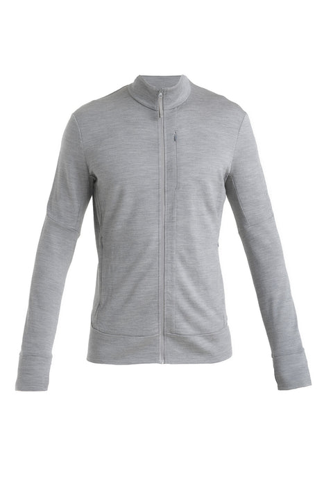 Icebreaker Merino 260 Quantum IV Long Sleeve Zip Top Metro Heather Herr - Tröjor