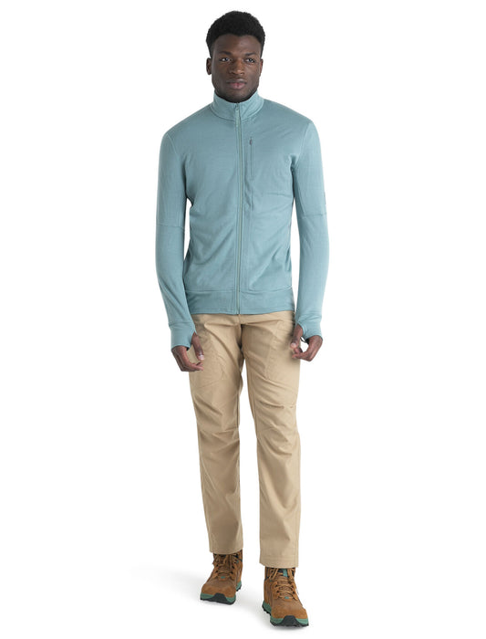 Icebreaker Merino 260 Quantum IV Long Sleeve Zip Top Cloud Ray Herr - Tröjor