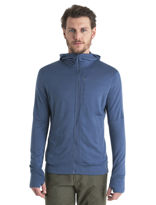 Icebreaker Merino 260 Quantum IV Long Sleeve Zip Hoodie Dawn Herr - Tröjor