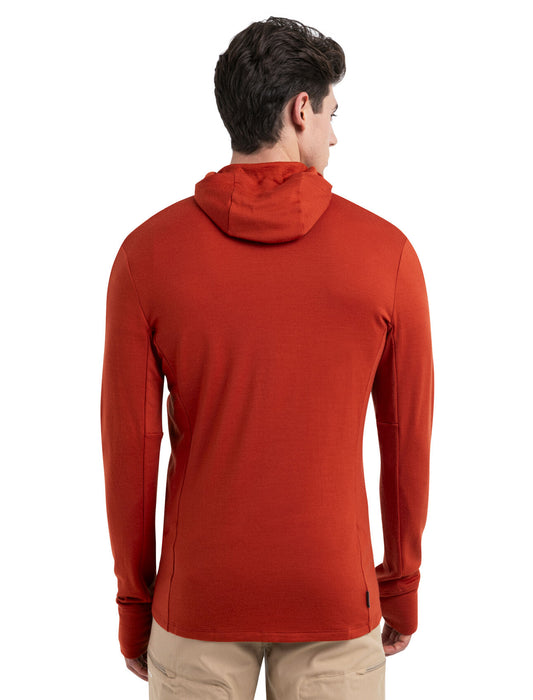 Icebreaker Merino 260 Quantum IV Long Sleeve Zip Hoodie Molten Herr - Tröjor